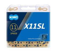 KMC X11SL Ti-N Gold/Black 118L cycle bike chain
