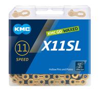 KMC X11SL Ti-N Gold/Black Waxed 118L chain