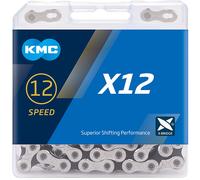KMC X12 12-Speed Chain, 126 Links, Black/Silver Silver/Black 126 Links