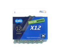 KMC X12 Aurora Waxed 126 Gl. 12-Fach Cadena Talla única Verde