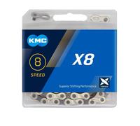 KMC X8 Silver/Grey 114L cycle bike chain