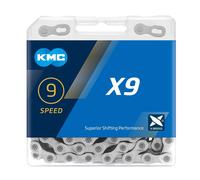 KMC X9 Silver Chain 114L cycle bike chain