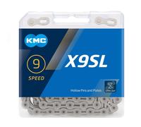 KMC X9SL 9 Speed Chain, Silver, 114 Link