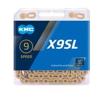 KMC X9SL Ti-Ni Gold 114L cycle bike chain