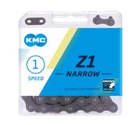 KMC Z1 Cadena, Unisex Adulto Narrow (3/32”) marrón