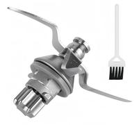 KMERCE Cuchillo mezclador compatible con TM6, cuchilla de repuesto para Vorwerk TM6 accesorios para robot máquina de cocina con 4 cuchillas de acero inoxidable y cepillo de limpieza (TM6)