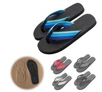 KMEYLE Chanclas Escondidas, Sandalia Antideslizante Confort Playa Verano, Chanclas Playa Spoof, Chanclas Huella Divertidas, Atrezzo Castigo Fiesta Playa(Color:Blue,Size:11-11.5 Women/9-9.5 Men)