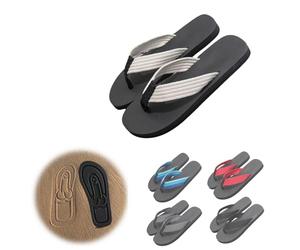 KMEYLE Chanclas ocultas, sandalias antideslizantes cómodas para la playa de verano, chanclas de playa de broma, divertidas pantuflas de huella, accesorios de castigo para fiestas en la playa, White