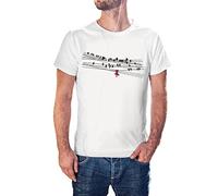 KMF T-SHIRT - Camiseta Hombre la ambición mató al Gato (XL, Blanco)