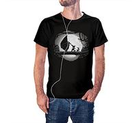 KMF T-SHIRT | Camiseta Unisex algodón, Manga Corta, Cuello Redondo, algodón 100% | Estampado HD, Resistente al Lavado, Suave al Tacto | Estilo Moderno Hakuna Matata Asterix Obelix Comic (Negro, XS)