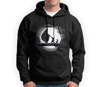 KMF T-SHIRT | Sudadera con Capucha Unisex algodón 80% poliéster 20% | Capucha Ajustable, Bolsillo Canguro, Felpa perchada | Diseño Hakuna Matata Asterix Comic, Estilo Moderno y cómodo (Negro, M)
