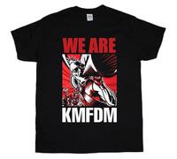 KMFDM We Are KMFDM Men's T-Shirt Unisex Black Cotton Print tee Shirts XL