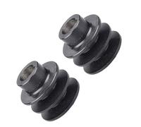 KMGDM 2 poleas de correa de 19 mm/20 mm, diámetro de 54/56 mm de diámetro, polea de doble ranura para polea de motor de repuesto de 168F 170F