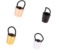 KMGDM 4pcs Glitter Cola de Caballo Titulares Elástico Rhinestone Banda para el Pelo Multicolor Corbata del Cabello