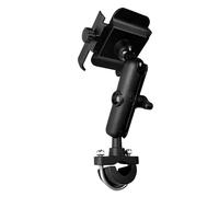 KMGDM - Abrazadera para teléfono de motocicleta con mecanismo de bloqueo seguro y mejores ángulos de visión para teléfonos móviles, propietario de teléfono para bicicleta