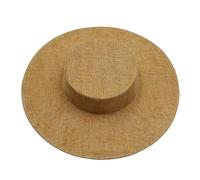 KMGDM Base de tocado Sinamay con corona estructurada | Novia, base de sombrero de vestir, evento, ocasión, forma de molinería coronada, pieza de decoración lista, disfraz de fiesta