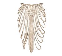KMGDM Blingbling - Cinturón elegante de cadena de cristal multicapa para danza del vientre, Recommend Weight: Less than 75kg, diamantes de imitación, No es una piedra preciosa