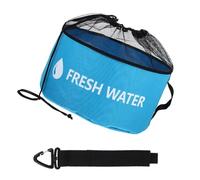 KMGDM Bolsa de almacenamiento para manguera de agua con código de color, tela impermeable con bolsillo de malla ventilado y asa de transporte