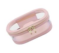 KMGDM Bolsa de maquillaje transparente para viaje, bolsa de aseo de gran capacidad, bolsa de lavado, soporte portátil para brochas de maquillaje, PK., 7.5x9.5x19.5cm