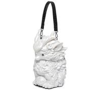 KMGDM Bolso cruzado de PVC con patrón de Kylin para mujer, múltiples métodos de transporte, compartimento espacioso, uso diario, diseño Kylin, White