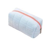 KMGDM Bonita bolsa de maquillaje estética, bolsa de cambio, práctica bolsa de aseo de viaje, organizador de cuidado de la piel, estuche para lápices, Blue, 18x10x8cm, Como se muestra en la imagen