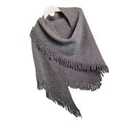 KMGDM Bufanda de invierno suave y adornada, ligera y cálida para otoño y clima frío, bufanda para otoño e invierno, gris oscuro, Talla única