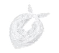 KMGDM Bufanda triangular de encaje de poliéster transpirable para mujer, elegante, cómoda, accesorio de moda