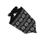 KMGDM Bufanda triangular de punto convertible en pañuelo y chal, diseño de copos de nieve, elástico para comodidad de moda de invierno