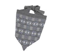 KMGDM Bufanda triangular de punto convertible en pañuelo y chal, diseño de copos de nieve, elástico para comodidad de moda de invierno