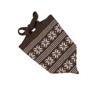 KMGDM Bufanda triangular de punto convertible en pañuelo y chal, diseño de copos de nieve, elástico para comodidad de moda de invierno