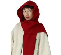 KMGDM Chal de invierno de lana para mujer, bufanda triangular cálida de gran tamaño, cubierta cervical, accesorio para clima frío