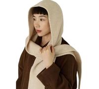 KMGDM Chal de invierno de lana para mujer, bufanda triangular cálida de gran tamaño, cubierta cervical, accesorio para clima frío