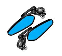 KMGDM Cobertura de vidrio de visión trasera para motocicleta, vidrio transparente, ligero, resistente al desgaste, control de vibraciones, aleación de aluminio, lentes laterales para bicicleta