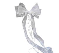 KMGDM Diadema con lazo brillante para el cabello, tocado de reina, para desfiles, bailes, novia, boda, diadema