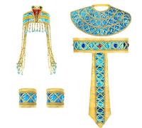 KMGDM Disfraz egipcio para mujer, incluye diademas de princesa egipcia, diadema de serpiente, cinturón egipcio para Halloween
