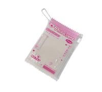 KMGDM Elegante protector de tarjetas de PVC transparente con cremallera, funda compacta de 7,6 cm para niñas, billetes, identificaciones y almacenamiento diario, soporte blanco para tarjetas