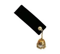 KMGDM Ethnic Styles - Pinza para el pelo de terciopelo con borlas y campanas para mujeres y entusiastas de la moda