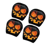 KMGDM Fanciful Pumpkins - Fundas para reposacabezas de automóvil, suaves, transpirables, para accesorios interiores de automóviles, funda de almohada para coche, diseño de calabazas malvadas