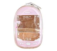 KMGDM Funda protectora transparente para llavero de juguete pequeño, resistente al agua, bolsas de transporte de PVC, bolsa de transporte esencial para la escuela, organizador de figuras en miniatura