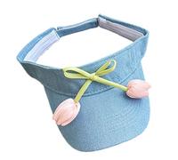 KMGDM Gorras de visera para mujer con parte superior vacía de béisbol, ajustable, deportiva, casual, ala ancha, transpirable, sombrero de tenis plegable, B, Talla única