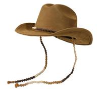 KMGDM Homburg - Sombrero con cadena exótica, sombrero de ala ancha, regalos sorpresa, regalo para padre, tío, disfraz