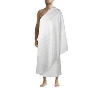 KMGDM Juego de 2 toallas de algodón natural Ihram para hombre, Hajj y Umrah, 110 x 210 cm, Ahram Ehram Islamics Clothi