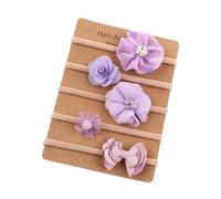 KMGDM Juego de 5 diademas de nailon para bebé, suaves y cómodas, con diseño transpirable para niñas de 0 a 24 meses