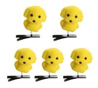 KMGDM Juego de 5 pinzas para el pelo de pato de dibujos animados para niñas, carnavales, fiestas, horquillas para el pelo de primavera para niñas y mujeres