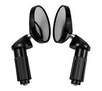 KMGDM Juego de cristales retrovisores de ciclo de instalación rápida, lentes de alta integridad para modificaciones de motocicleta, juego de adición aerodinámico redondo