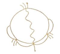 KMGDM Lujoso tocado con borlas de diamantes de imitación para mujer con encanto exótico y elegante para bodas y fiestas