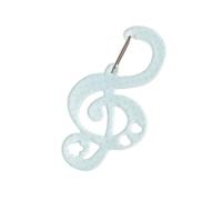 KMGDM Mosquetón acrílico con forma de nota de estrella, clips de gancho para tarjetas, llavero portátil para exteriores, llavero, mochila, colgante, regalo