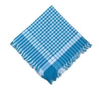 KMGDM - Pañuelos transpirables para la cabeza de invierno con patrón rural para adultos, unisex, a la moda, a cuadros, Cuadrícula cian blanca, 90x90cm