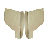 KMGDM Paquete de 2 fundas de cuero para reposabrazos de puerta con volante a la izquierda con fundas protectoras para manija de puerta de vehículo 2011-2017