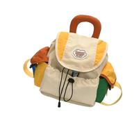 KMGDM Paquete de colores de contraste, plan ergonómico para tareas al aire libre, múltiples compartimentos de almacenamiento, tela permanente, mochila de poliéster de gran capacidad, S